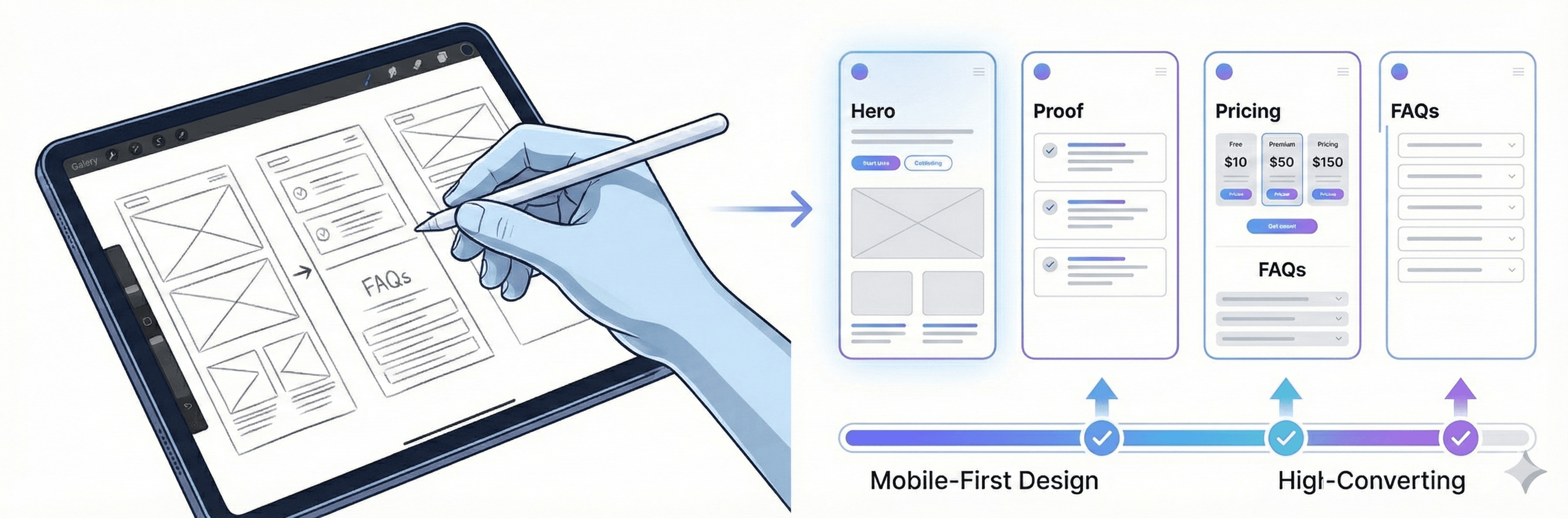 Design process screens
