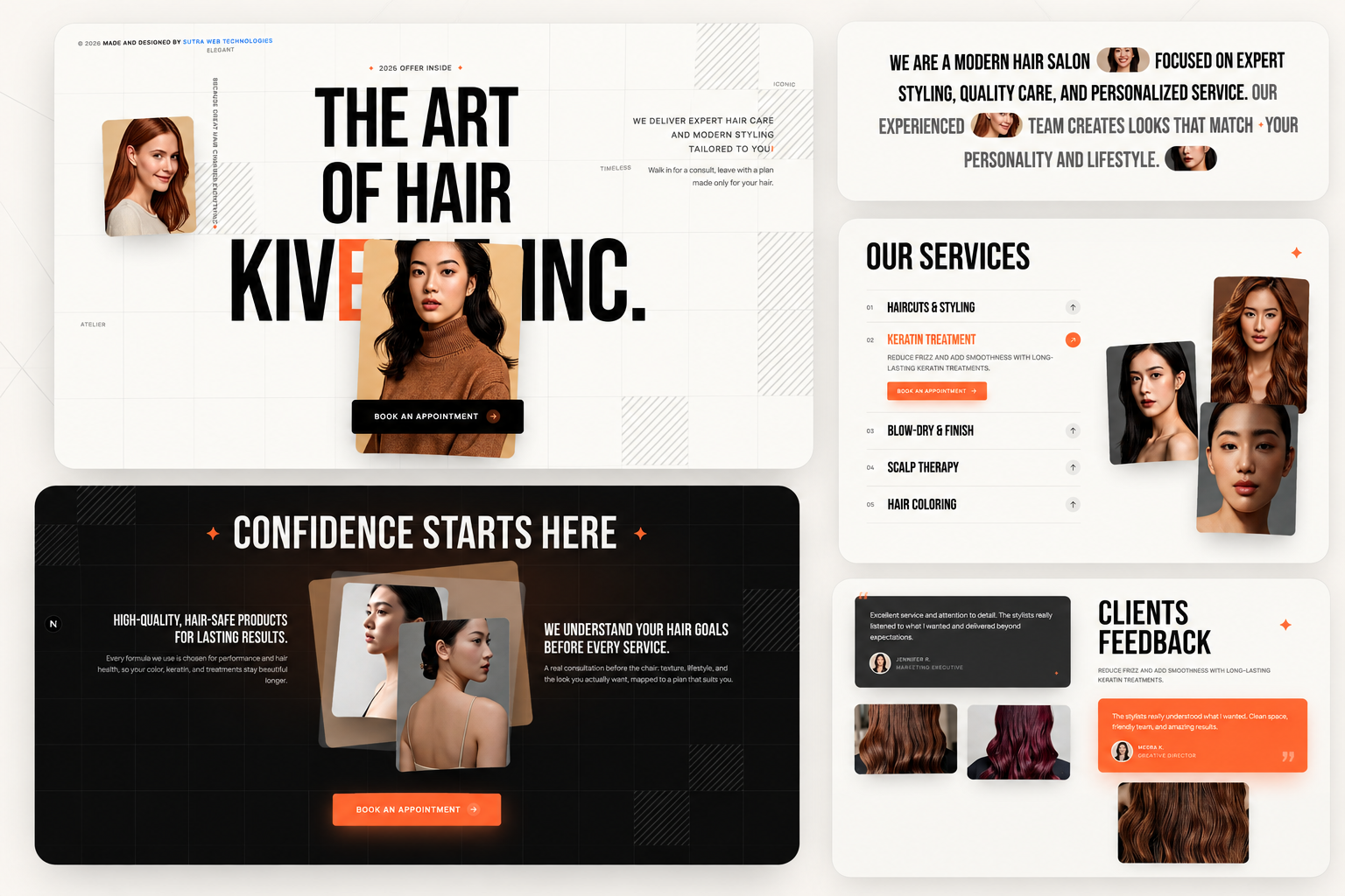 Saloon Landing Page